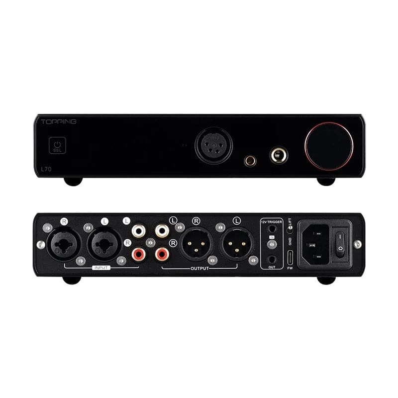 TOPPING E70 Velvet DAC + L70 HPA + PA7 / PA7 Plus AMP + XLR Cable Combo HiFiGo