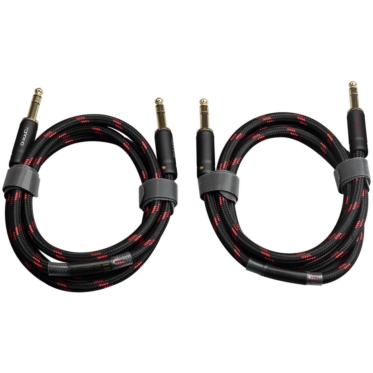 TOPPING TCT1 6.35mm TRS to 6.35mm TRS Balanced Copper Cable OCC (Pair) HiFiGo