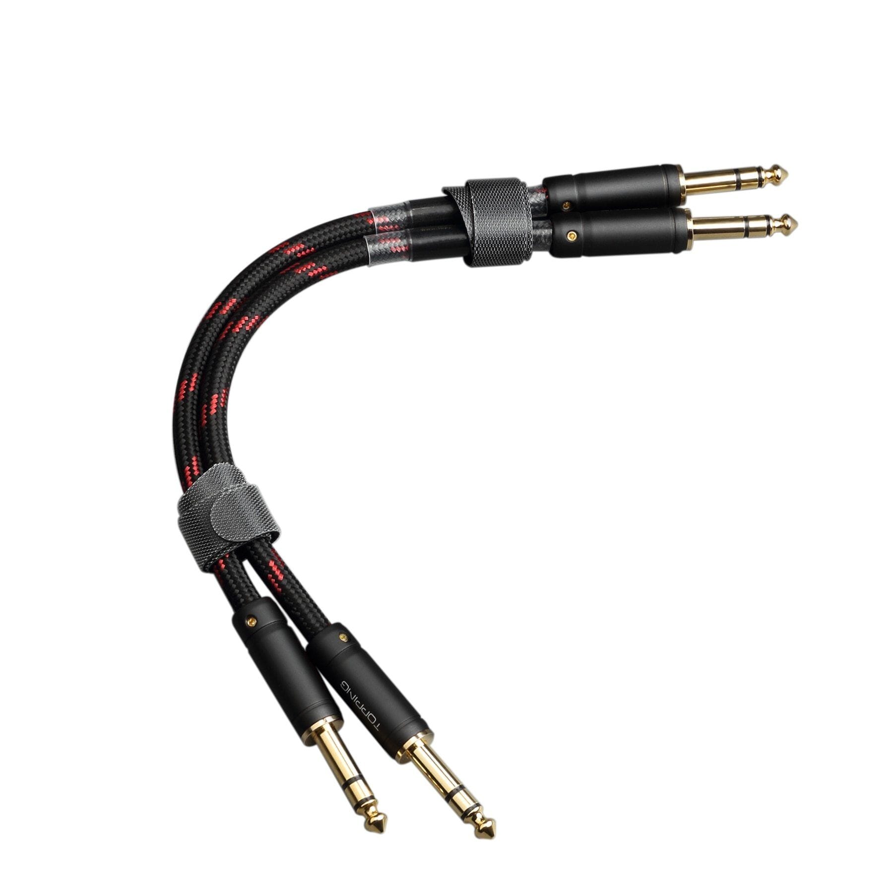 TOPPING TCT1 6.35mm TRS to 6.35mm TRS Balanced Copper Cable OCC (Pair) HiFiGo TCT1-25CM