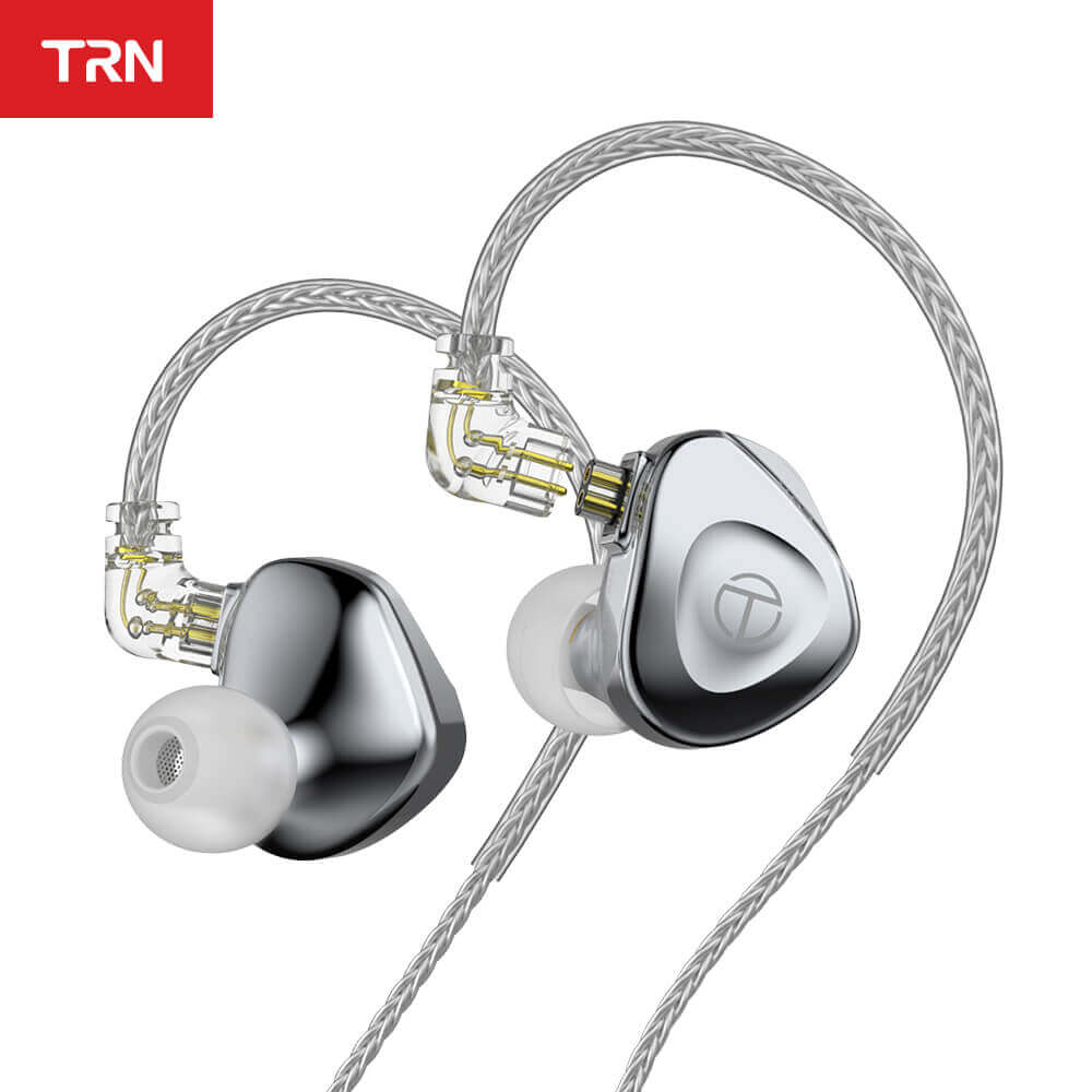 TRN BA15 15BA Drivers Flagship In-ear Monitor IEM HiFiGo Silver 3.5mm