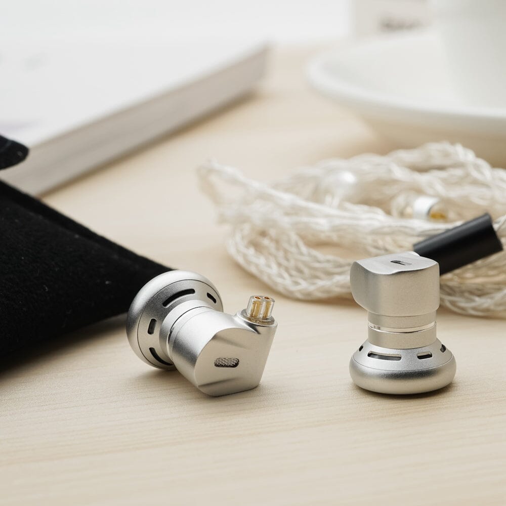 TRN EMX New Flagship Audiophile Dynamic Driver Flat Head Earphones HiFiGo