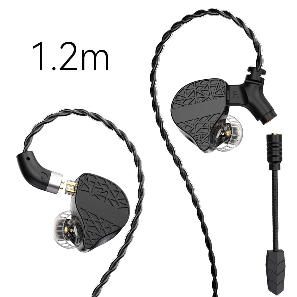 TRN Mars 1DD + 1BA + 1Vibration Triple Driver In-Ear Monitors HiFiGo 1.2m