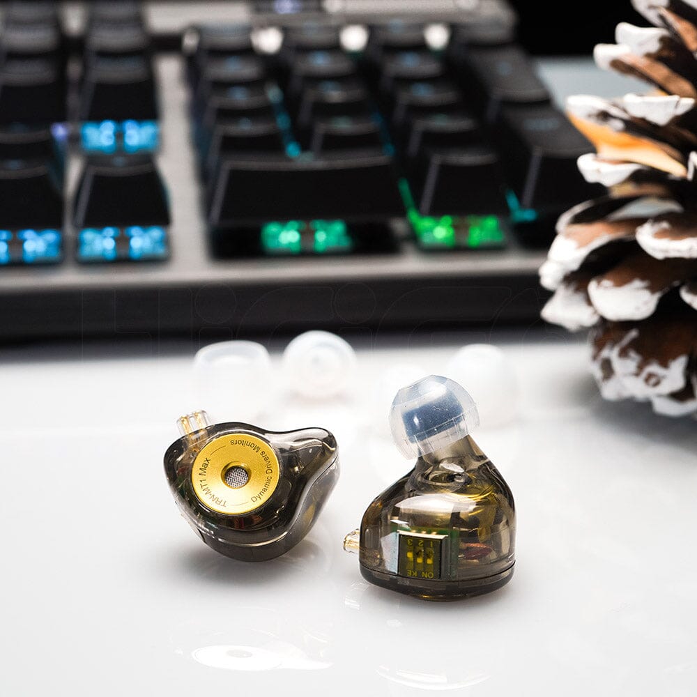 TRN MT1 MAX 10mm Dual Magnet Dynamic Driver In-Ear Monitors Earphone HiFiGo
