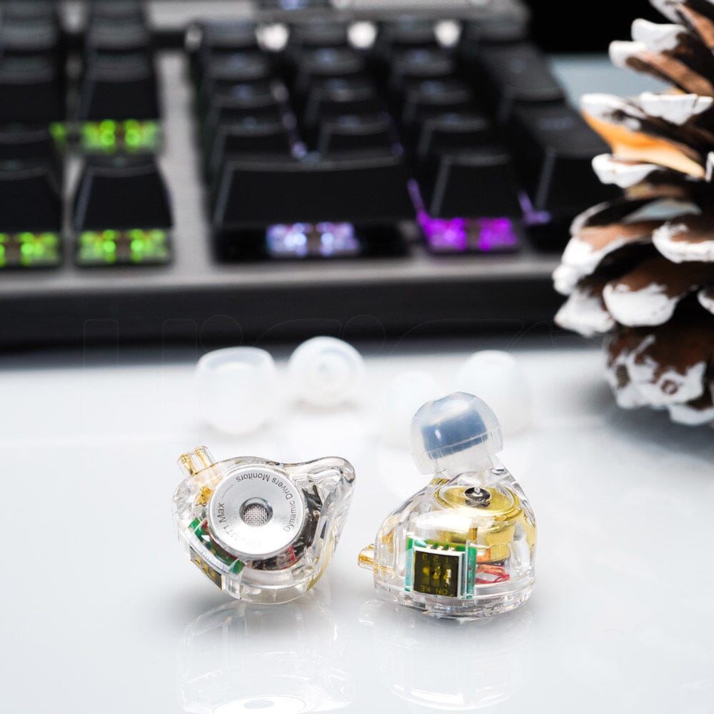 TRN MT1 MAX 10mm Dual Magnet Dynamic Driver In-Ear Monitors Earphone HiFiGo