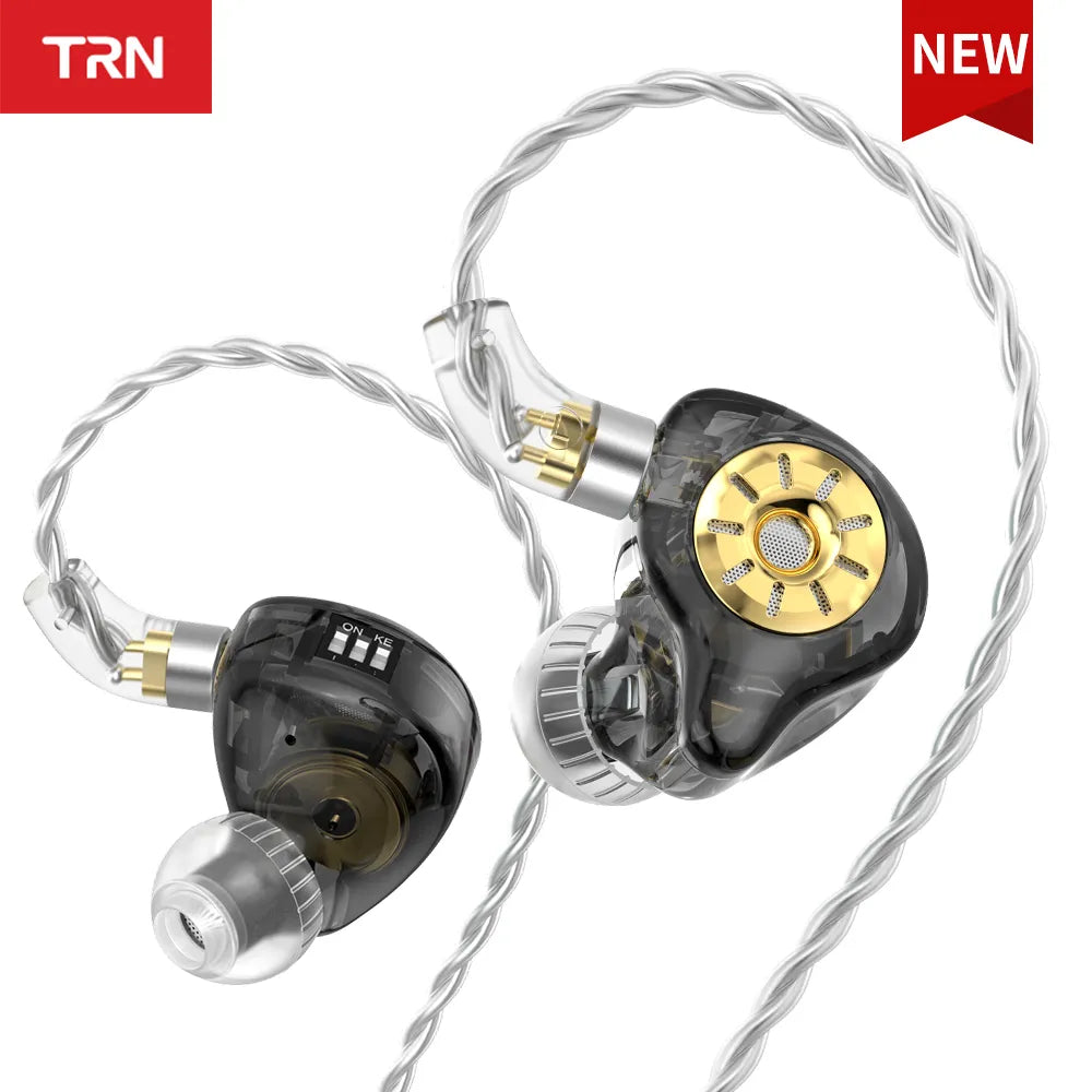 TRN ST1 PRO In-Ear Monitors 1DD + 1BA Hybrid Driver Wired Earphone HiFiGo