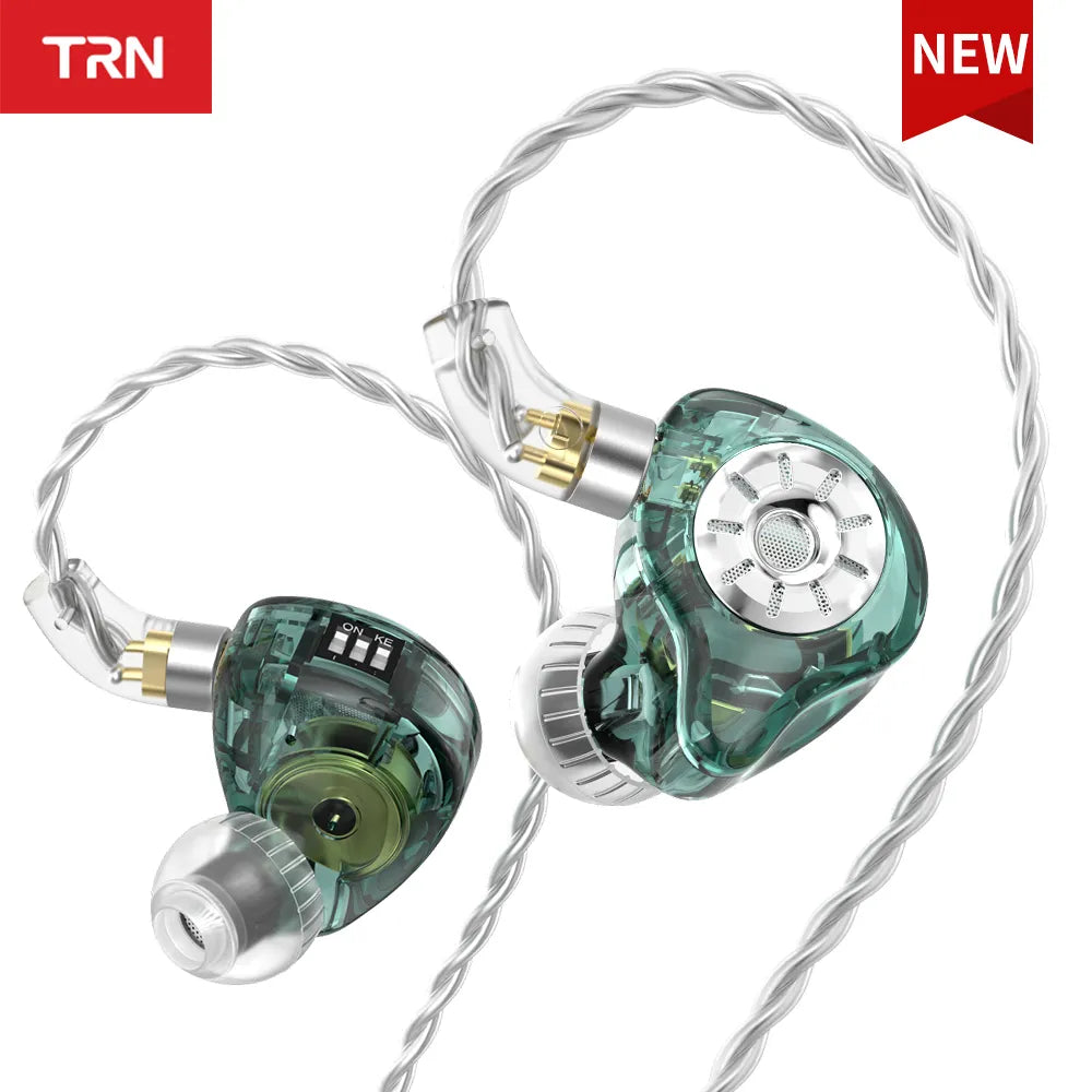 TRN ST1 PRO In-Ear Monitors 1DD + 1BA Hybrid Driver Wired Earphone HiFiGo