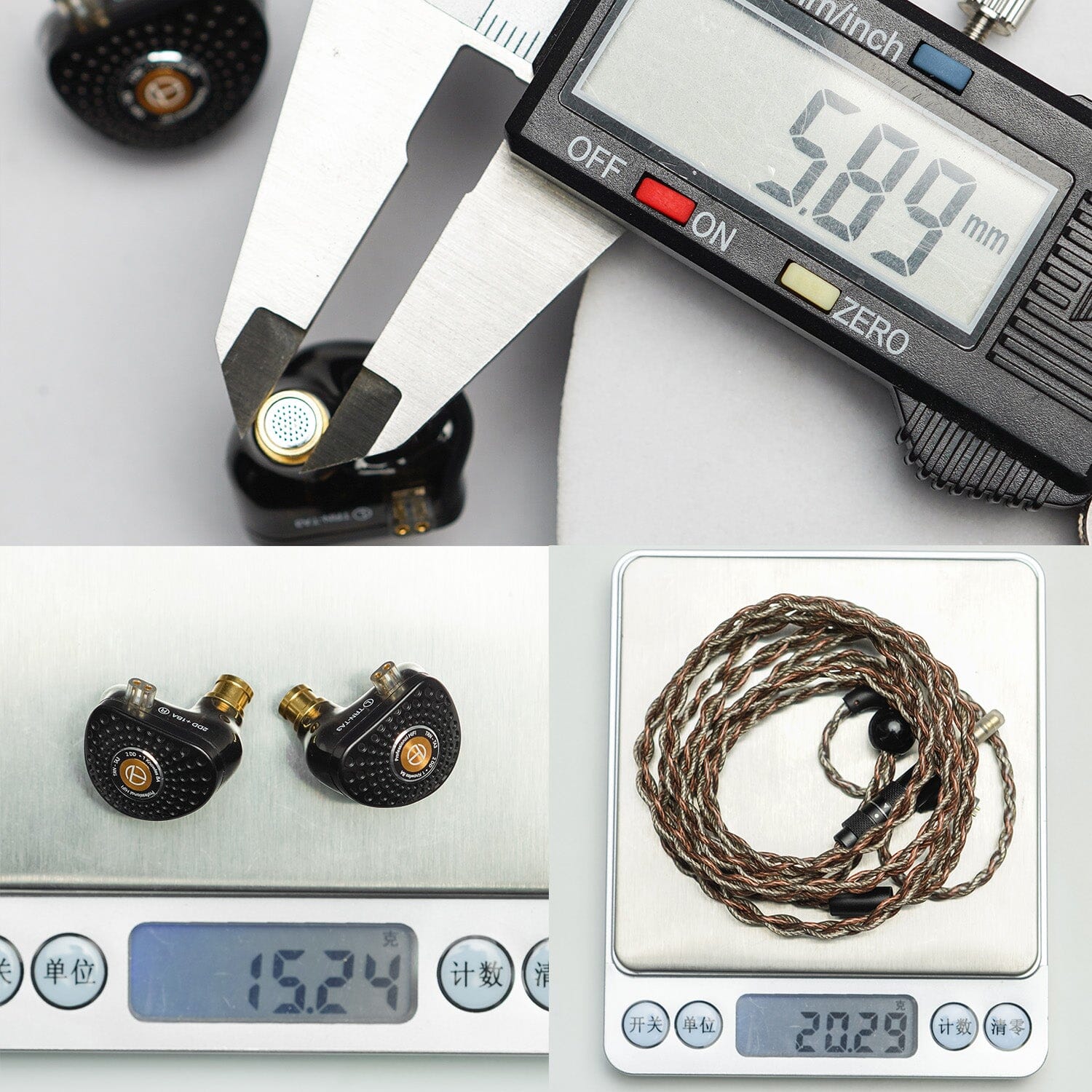 TRN TA3 2DD+1BA Hybrid Knowles Balanced Armature In-Ear Monitors With 2.5/3.5/4.4 Swappable Connectors Earphone HiFiGo