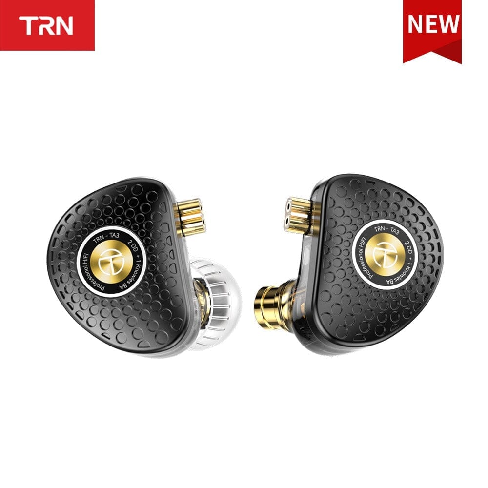 TRN TA3 2DD+1BA Hybrid Knowles Balanced Armature In-Ear Monitors With 2.5/3.5/4.4 Swappable Connectors Earphone HiFiGo