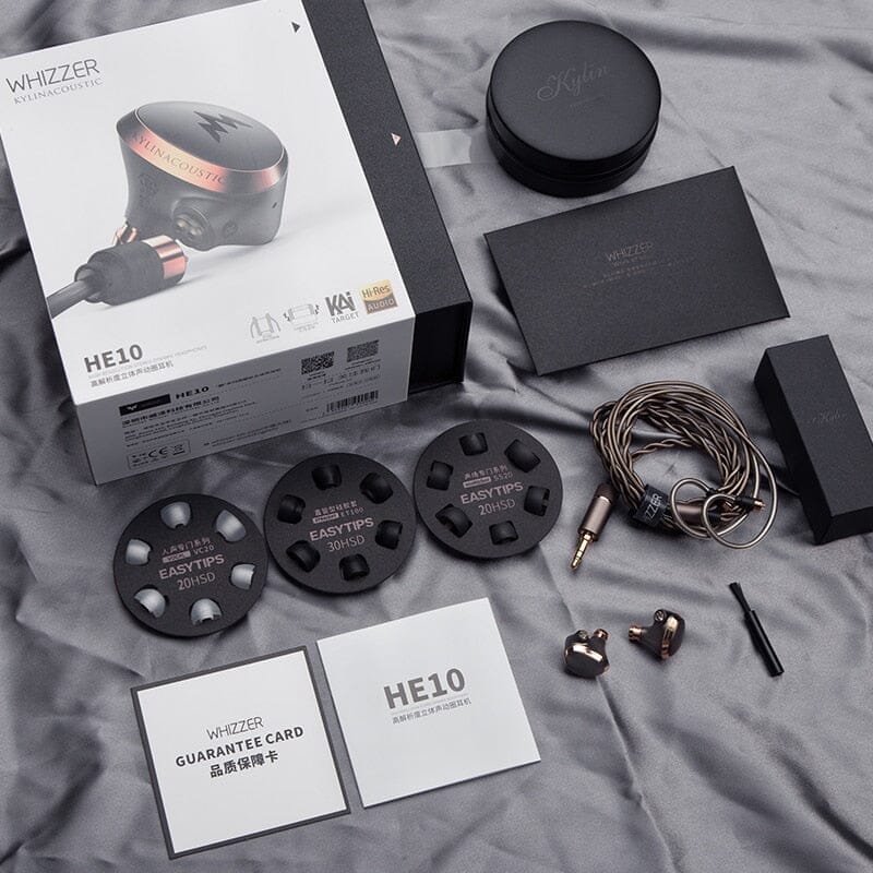 Whizzer Kylin HE10 10.2mm Carbon Nanotube Dynamic Diaphragm Driver In-Ear Earphone Earphone HiFiGo