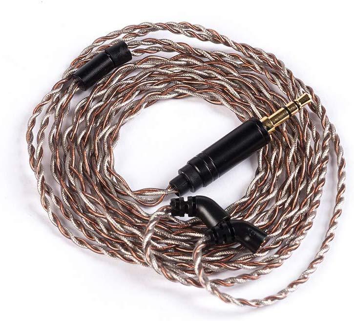 Yinyoo 4 Core Replacement Cable Silver Plated Copper Hybrid BLON 03 HiFiGo (Hybrid Braided)