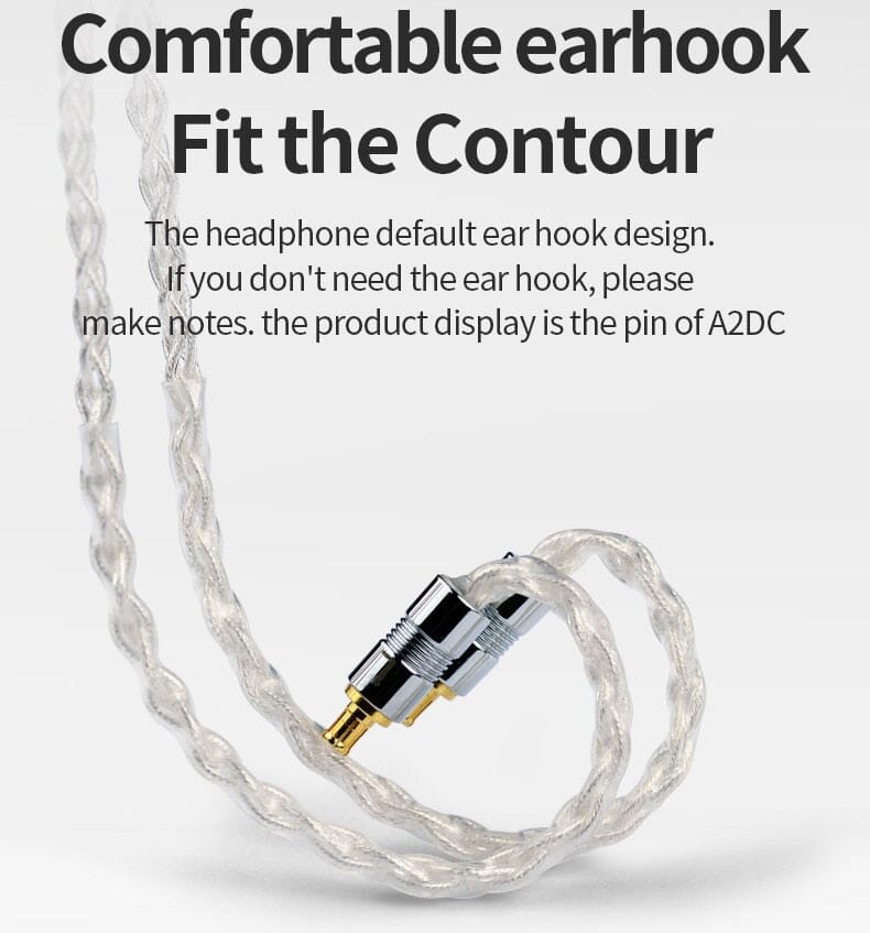 Yongse Galaxy 8 Core 5N-Pure Silver Earphone Cable 3.5/4.4mm-0.78 2PIN/MMCX HiFiGo