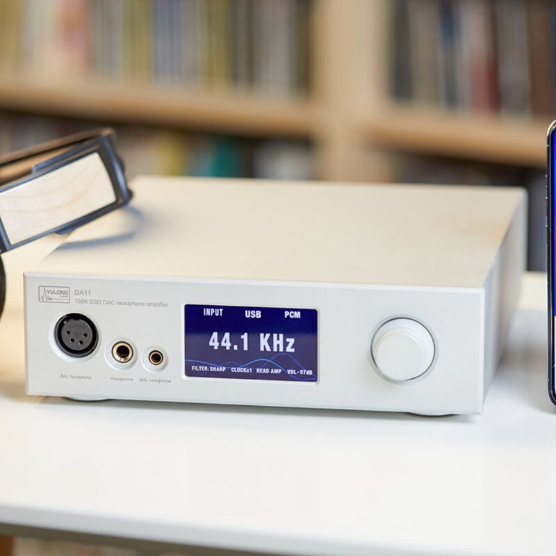 YuLong DA11 ES9038PRO Desktop DAC Amplifier Pre-Amp All in One HiFiGo