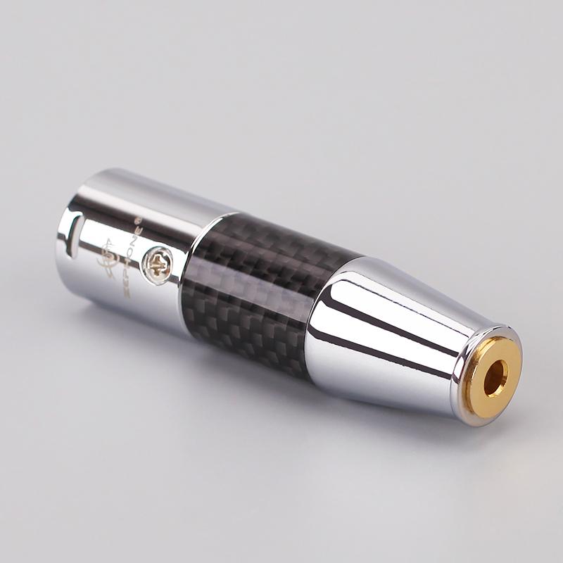 Zephone DAC Decode 4 Pin Male XLR To 2.5/3.5/4.4mm Balance Female Audio Jack Carbon Fiber Convert Plug HiFiGo