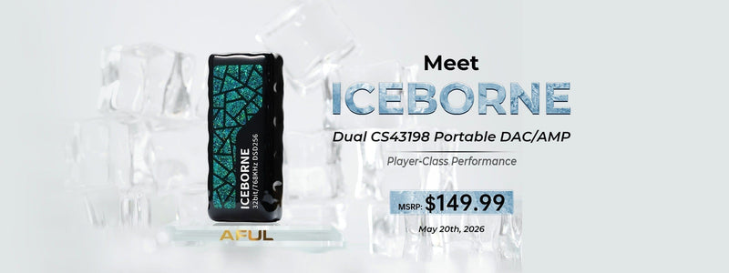 AFUL ICEBORNE Portable DAC/AMP Available Now: World's First Portable DAC with Fully Handcrafted Resin Chasis