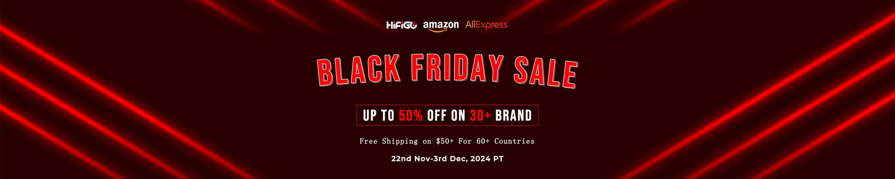 Black Friday Sale is Here Packing Exciting Offers and Discounts Up to 50% Off!!