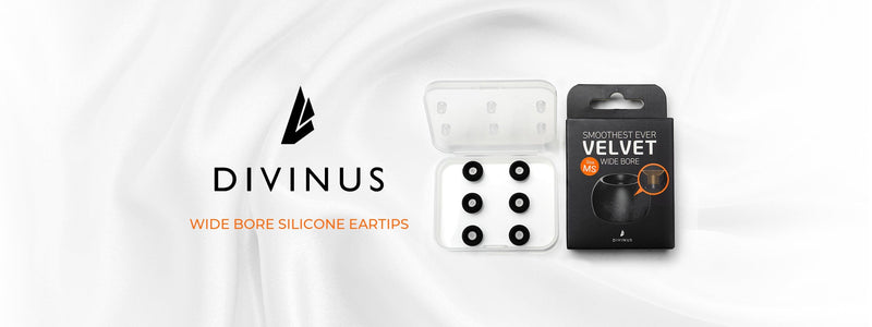 DIVINUS Launches Velvet Wide Bore Soft and Smooth Eartips For 4~6mm Nozzles