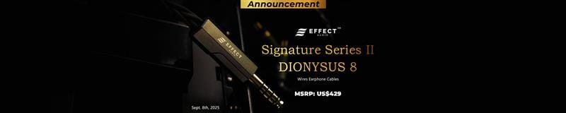 Effect Audio Introduces DIONYSUS Gold-Plated Silver IEM Upgrade Cable
