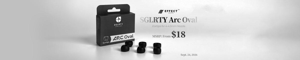 Effect Audio Presents SGLRTY ARC OVAL High-Quality Premium Eartips