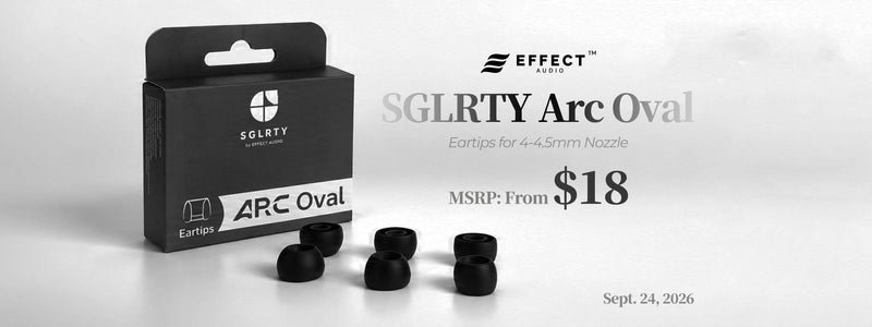 Effect Audio Presents SGLRTY ARC OVAL High-Quality Premium Eartips