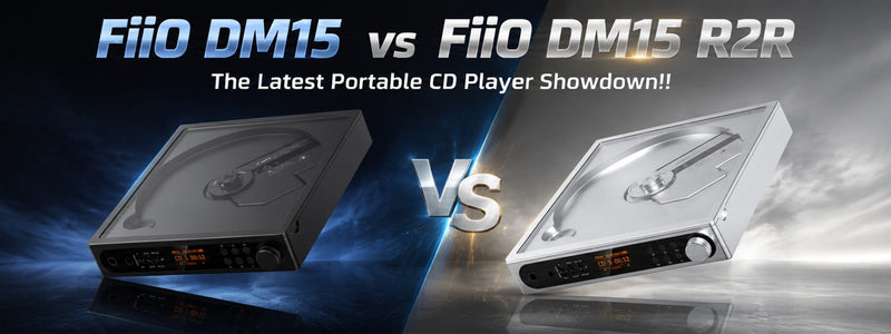 FiiO DM15 vs FiiO DM15 R2R: The Latest Portable CD Player Showdown!!