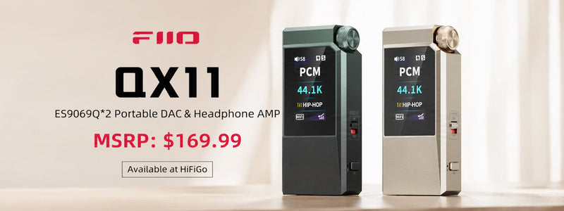FiiO Presents QX11 Dual ES9069Q Portable USB DAC/AMP with Auto EQ Support