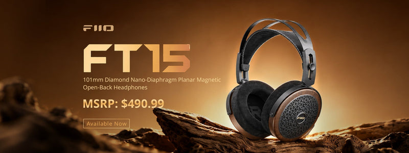 FiiO Showcases FT15 Latest Full-Sized Over-Ear Headphones with 101mm Large Planar Magnetic Driver