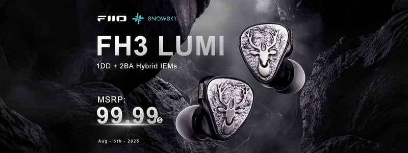 FiiO Unveils SnowSky FH3 LUMI: Latest 1DD+2BA Driver Hybrid IEMs