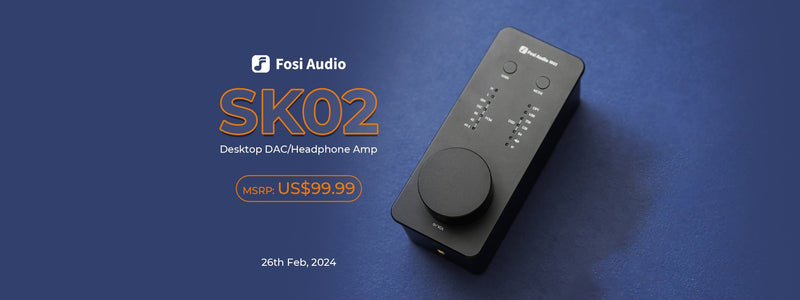Fosi Audio SK02 High-Performance ES9038Q2M DAC/AMP
