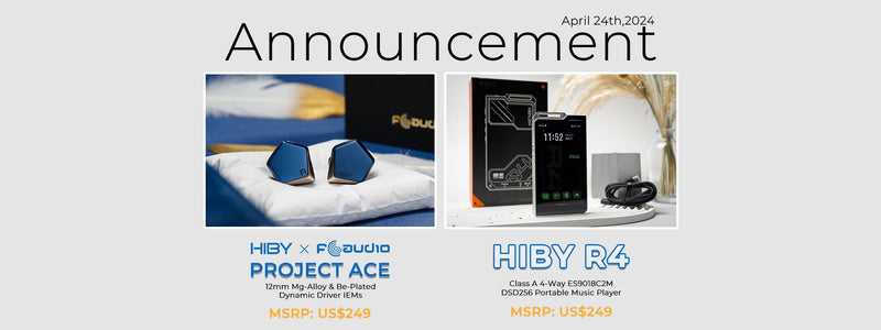 HiBy Launches R4 Android Music Player and Project Ace 12mm Single Dynamic Driver IEMs