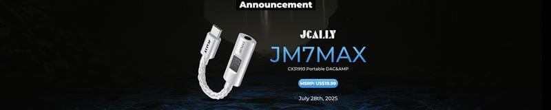 JCALLY Releases JM7MAX CX31993 SGM8262 Portable USB DAC/AMP