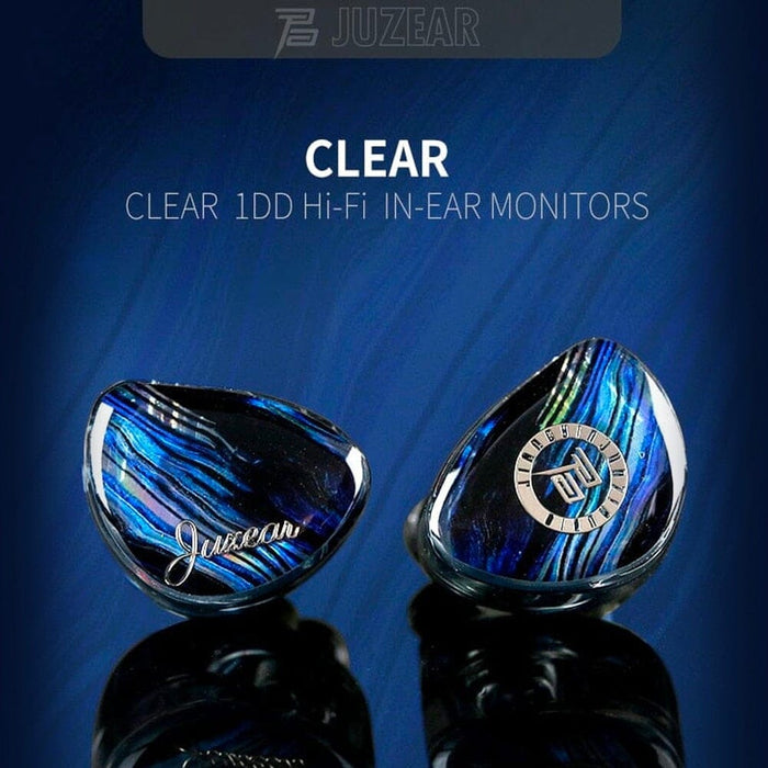 JUZEAR Clear Brand New Single Dynamic Driver IEMs With 10mm LCP Driver Unit