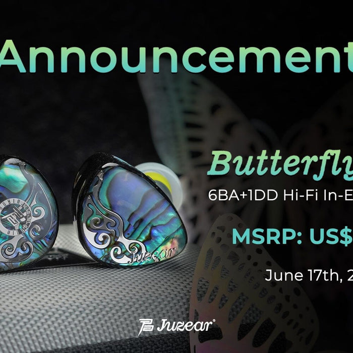 Juzear Introduces Butterfly 61T Latest 1DD+6BA Driver IEMs