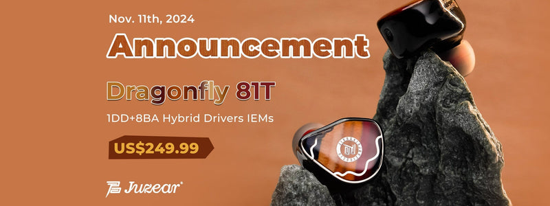 Juzear Introduces Dragonfly 81T 1DD+8BA Driver Hybrid IEMs