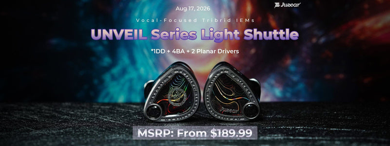 Juzear Presents Light Shuttle 1DD+4BA+2 Micro Planar Driver Tribrid IEMs