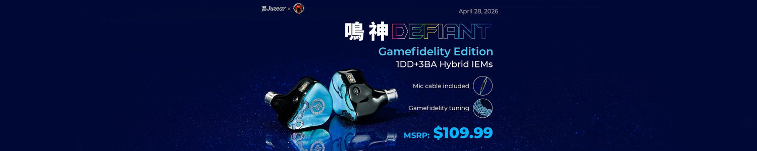 Juzear x Z Reviews Defiant Game Fidelity Edition 1DD+3BA Hybrid IEMs