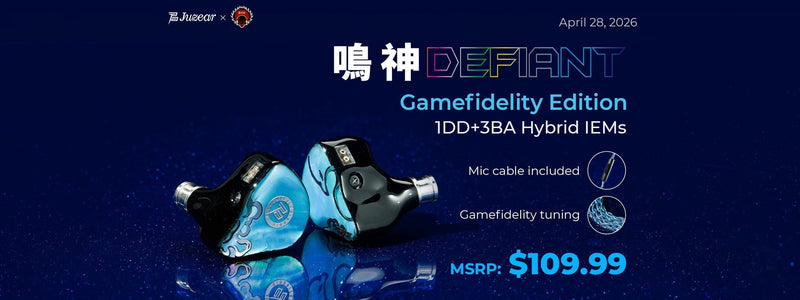 Juzear x Z Reviews Defiant Game Fidelity Edition 1DD+3BA Hybrid IEMs