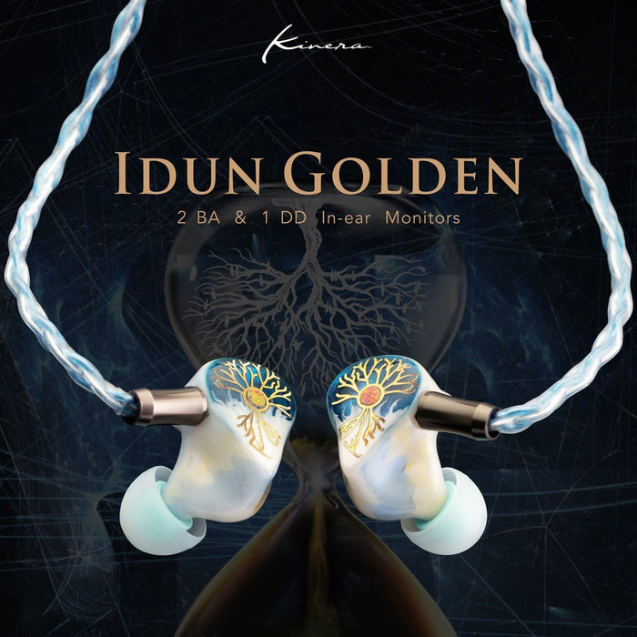 Kinera IDUN Golden: Latest Triple Driver Hybrid IEMs With Handpainted Ear Shells