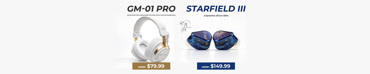 Moondrop Launches GM-01 Pro Quad-Mode Gaming Headset and Starfield 3 Dual-Dynamic Driver IEMs