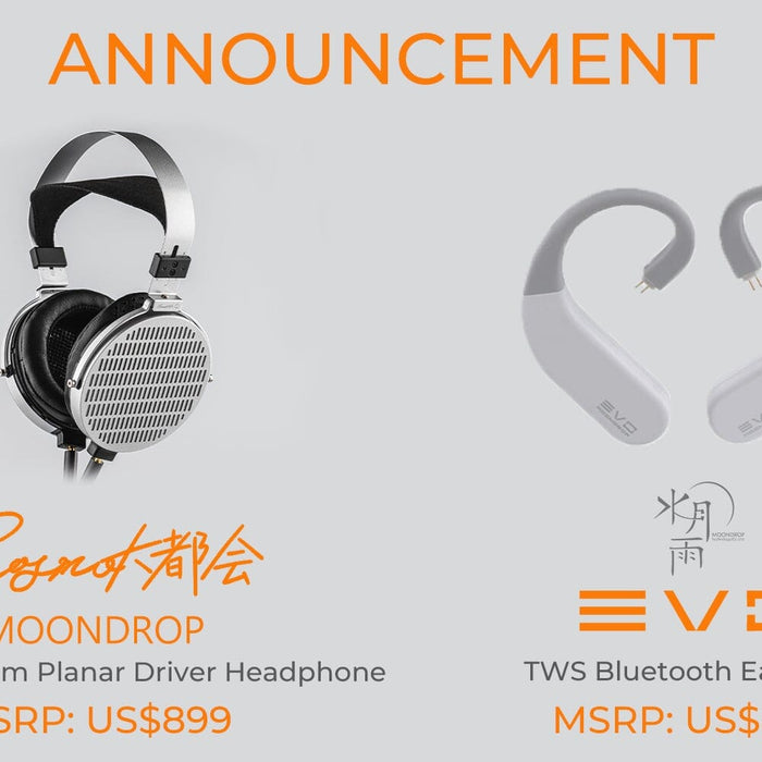 Moondrop Reveals Cosmo Flagship 100mm Planar Magnetic Headphones and Evo HiFi Wireless Earhooks