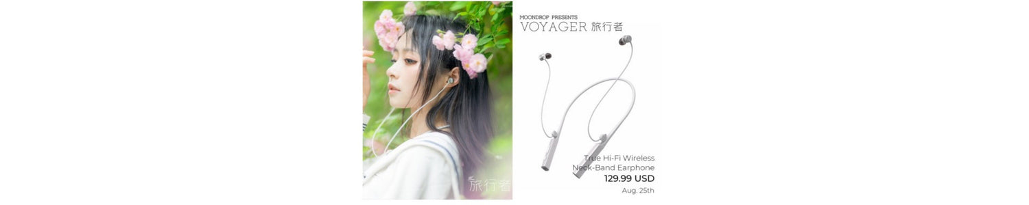 Moondrop Voyager High-Resolution Wireless Bluetooth V5.2 Neckband Earphones