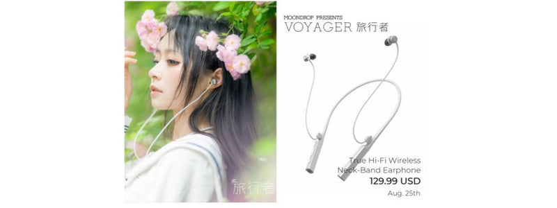 Moondrop Voyager High-Resolution Wireless Bluetooth V5.2 Neckband Earphones