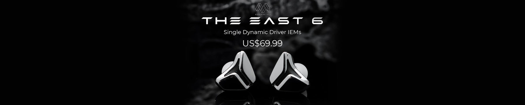 Muse HiFi East 6 10mm Tesla-Grade Dual-Magnetic Dual-Cavity Dynamic Driver IEMs