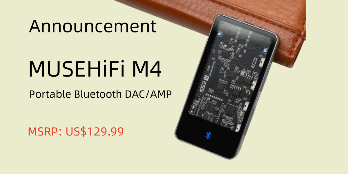 MUSEHIFI M4 ポータブルBluetooth DACアンプ MUSE HIFI M4 MUSEHIFI M4 ポータブルBluetooth DACアンプ MUSE HIFI M4