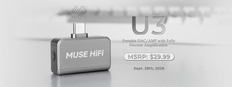 Muse HiFi Presents U3: Ultra-Compact DAC/AMP with Desktop-Grade Fully-Discrete Architecture!!