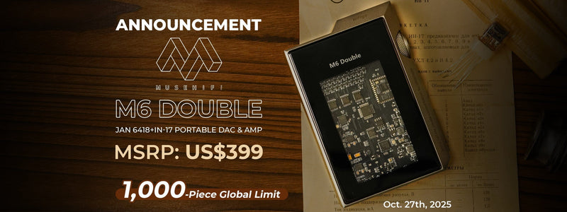 MuseHiFI Introduces M6 Double JAN6418 Tube Portable DAC/AMP