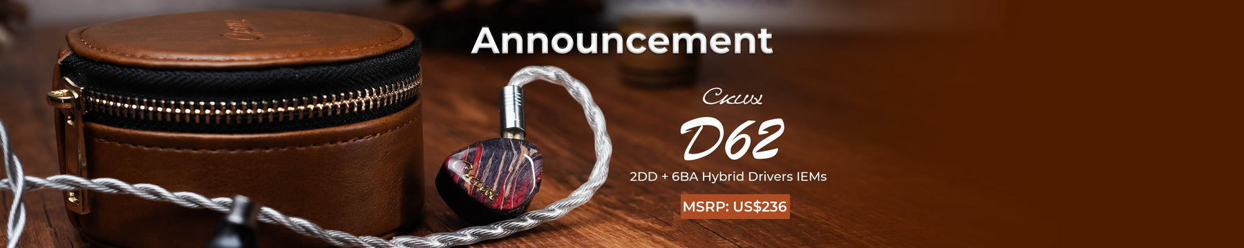 MYER Audio Introduces CKLVX D62 2DD+6BA Hybrid IEMs