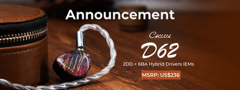 MYER Audio Introduces CKLVX D62 2DD+6BA Hybrid IEMs