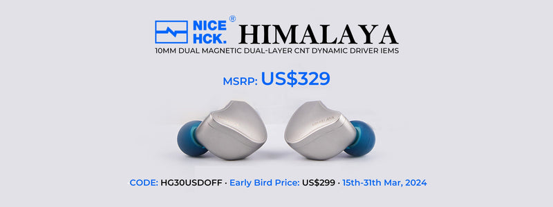 NiceHCK Himalaya Aerospace-Grade Titanium Alloy 10mm Dynamic Driver IEMs