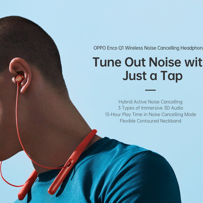 OPPO Enco Q1 first ANC Wireless Noise Cancelling headphones launched | Hifigo