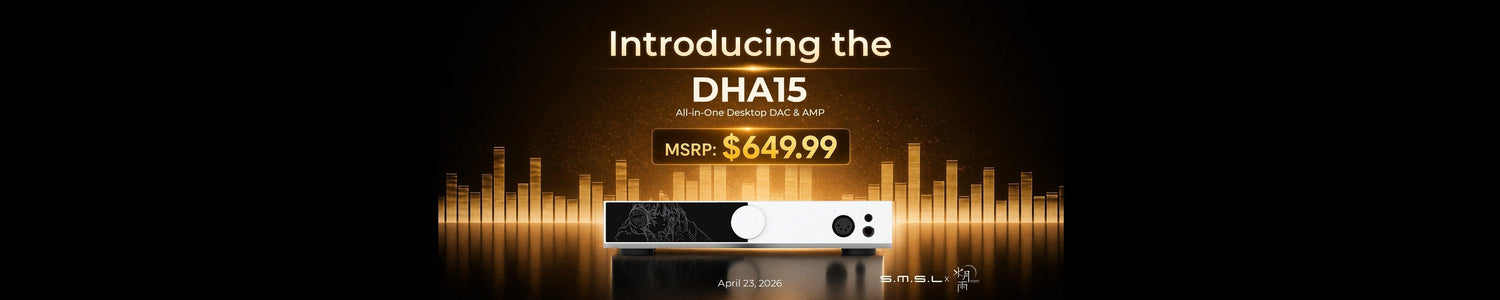 Presenting Moondrop x S.M.S.L DHA15 Dual CS43198 DAC Fully Balanced Headphone Amp Desktop All-in-One